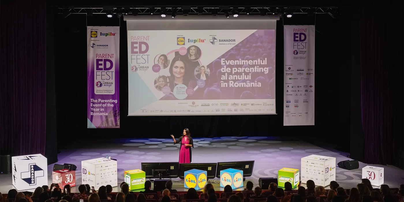 Dr. Shefali, for the first time in Romania: A slap for a child means they are worthless. Parenting is actually about parents.